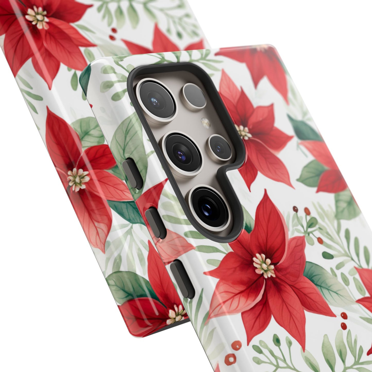 Festive Poinsettia Holiday Pattern – Samsung Galaxy Series Case