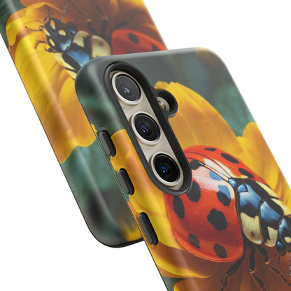 Golden Blooms & Ladybug Charm - Samsung Galaxy Case