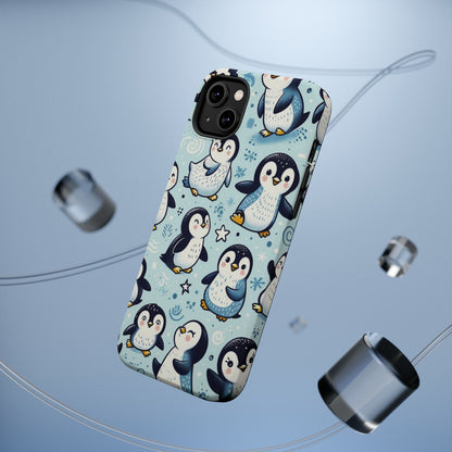 Cute Penguin Parade iPhone Case