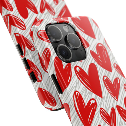 iPhone Case: Whimsical Heart Doodle