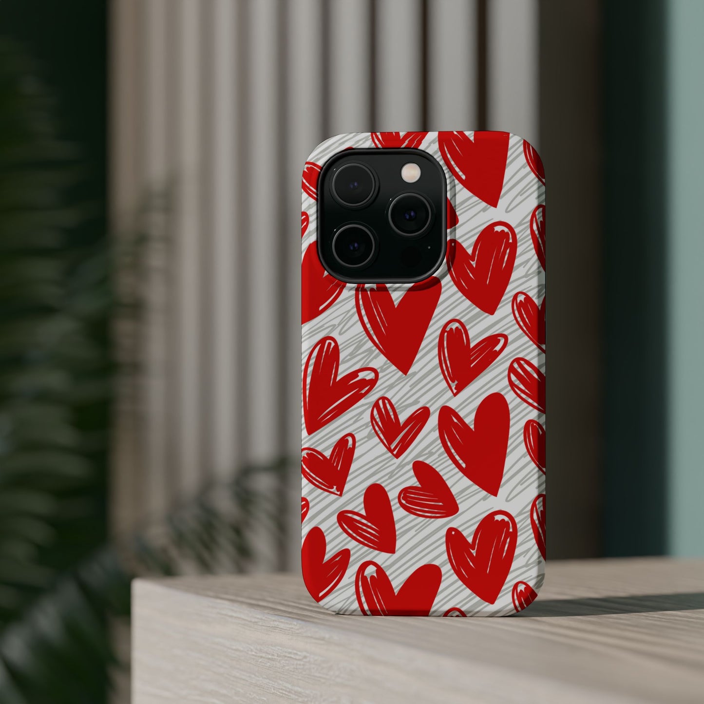 MagSafe Case: Whimsical Heart Doodle