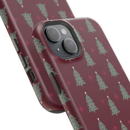 Retro Christmas Tree Pattern – MagSafe iPhone Series Case