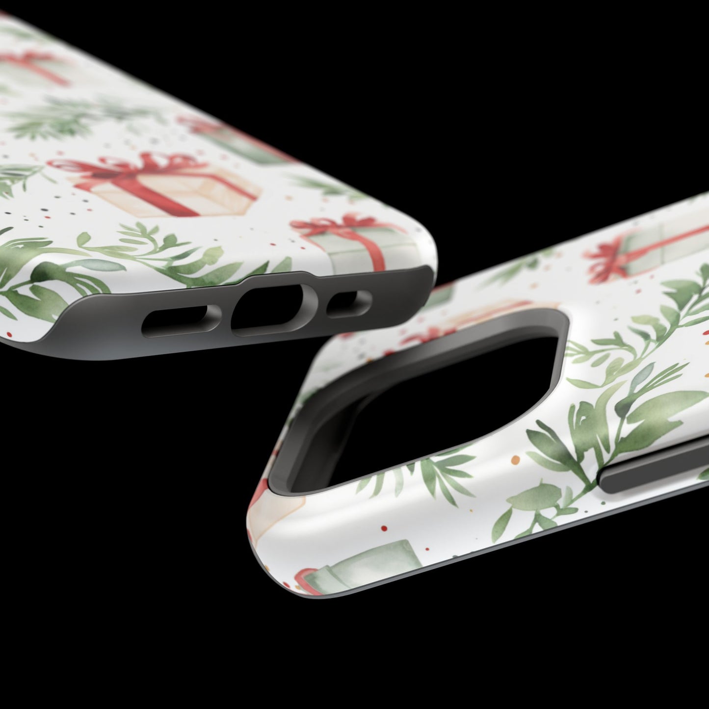 Watercolor Holiday Gifts & Greenery - MagSafe iPhone Series Case