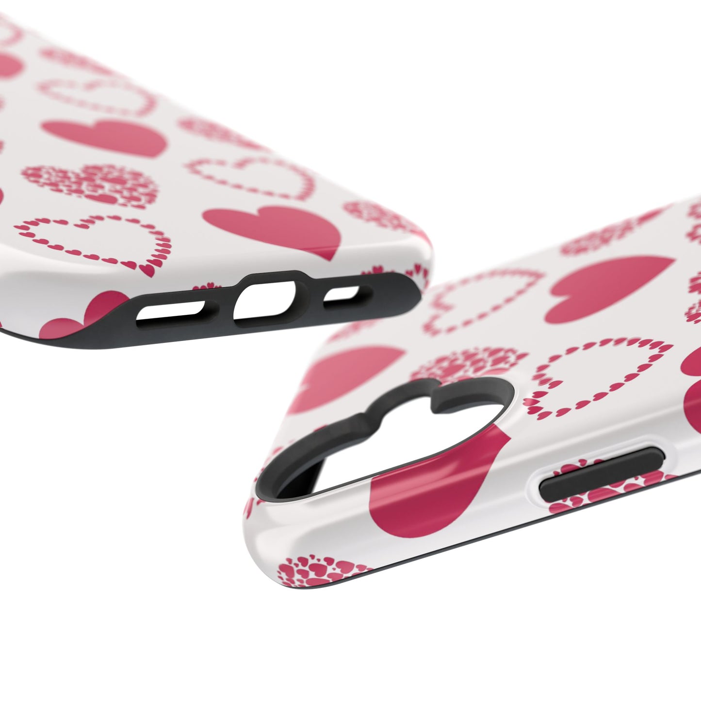 Clustered Pink Hearts MagSafe iPhone Case