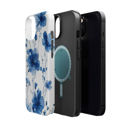 Ethereal Blue Blossoms iPhone Case