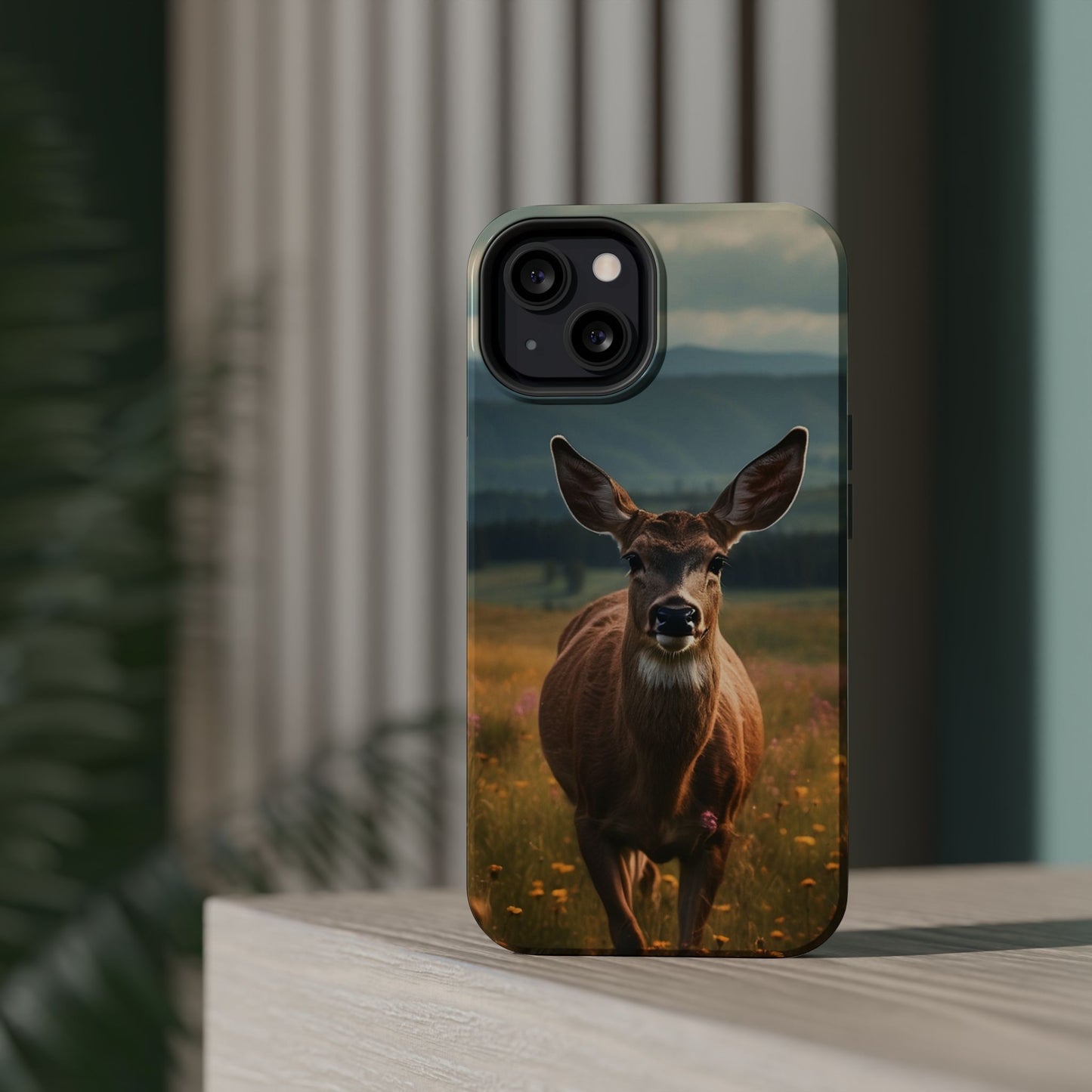 Rustic Meadow Deer – MagSafe iPhone Case