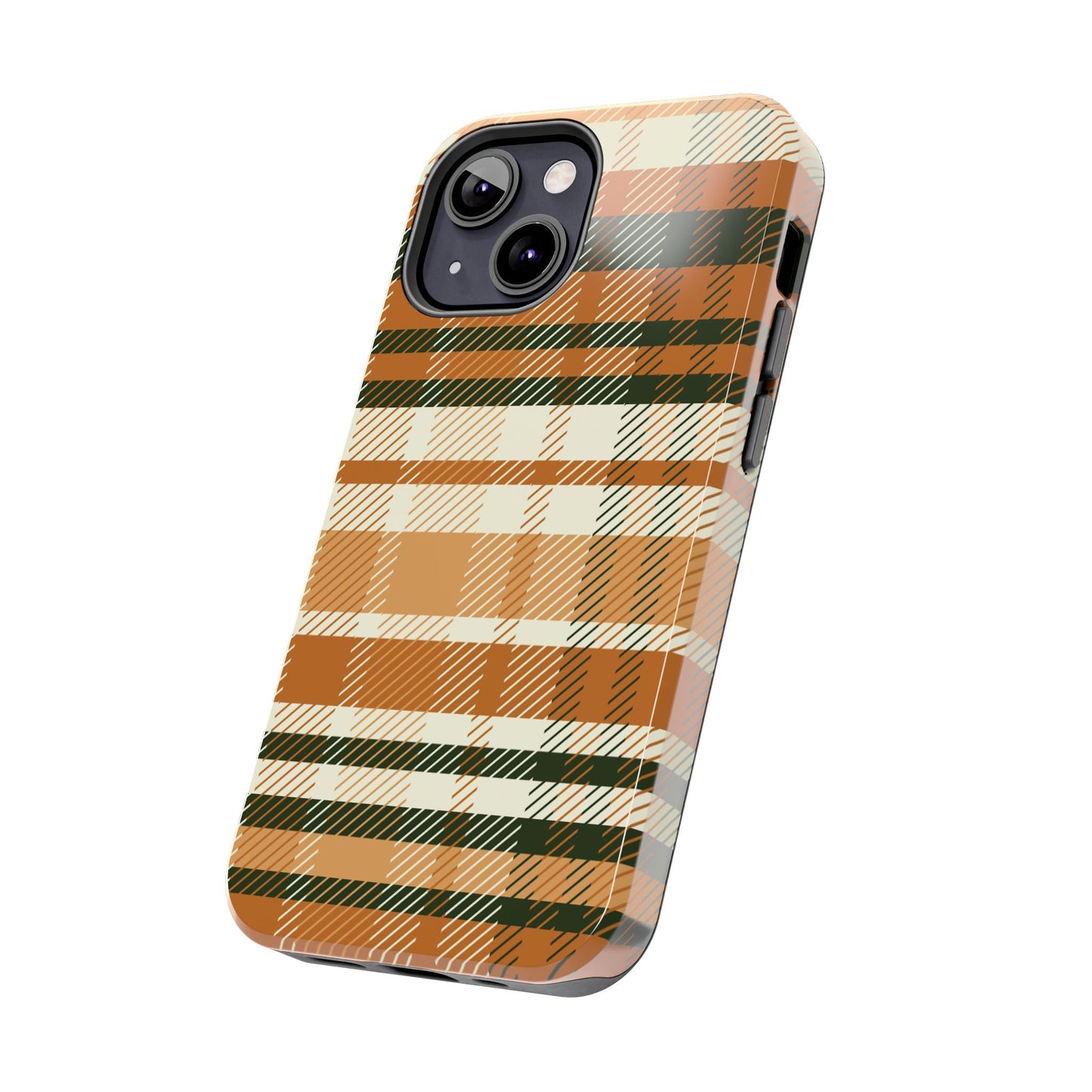 MagSafe Case - Pumpkin Spice Plaid Design