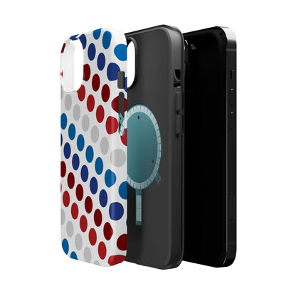 Patriotic Polka Dots - MagSafe iPhone Case