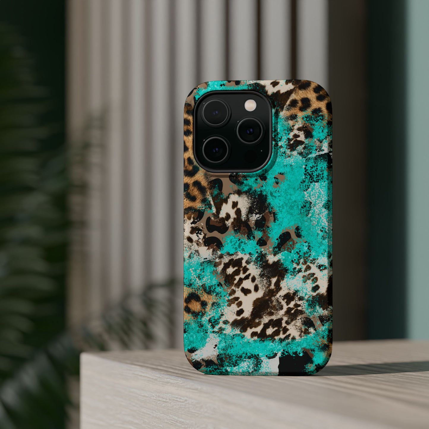 Aqua Splash Leopard - MagSafe iPhone Series Case