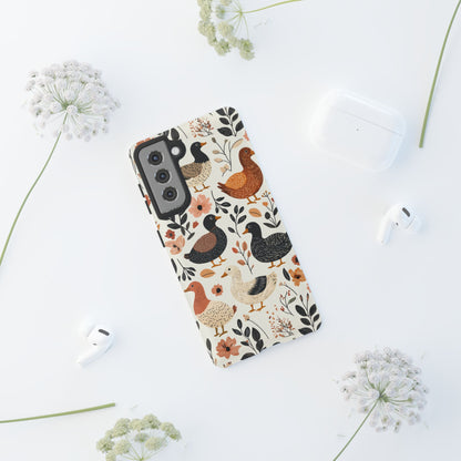 Vintage Duck Case – Floral & Leaf Design