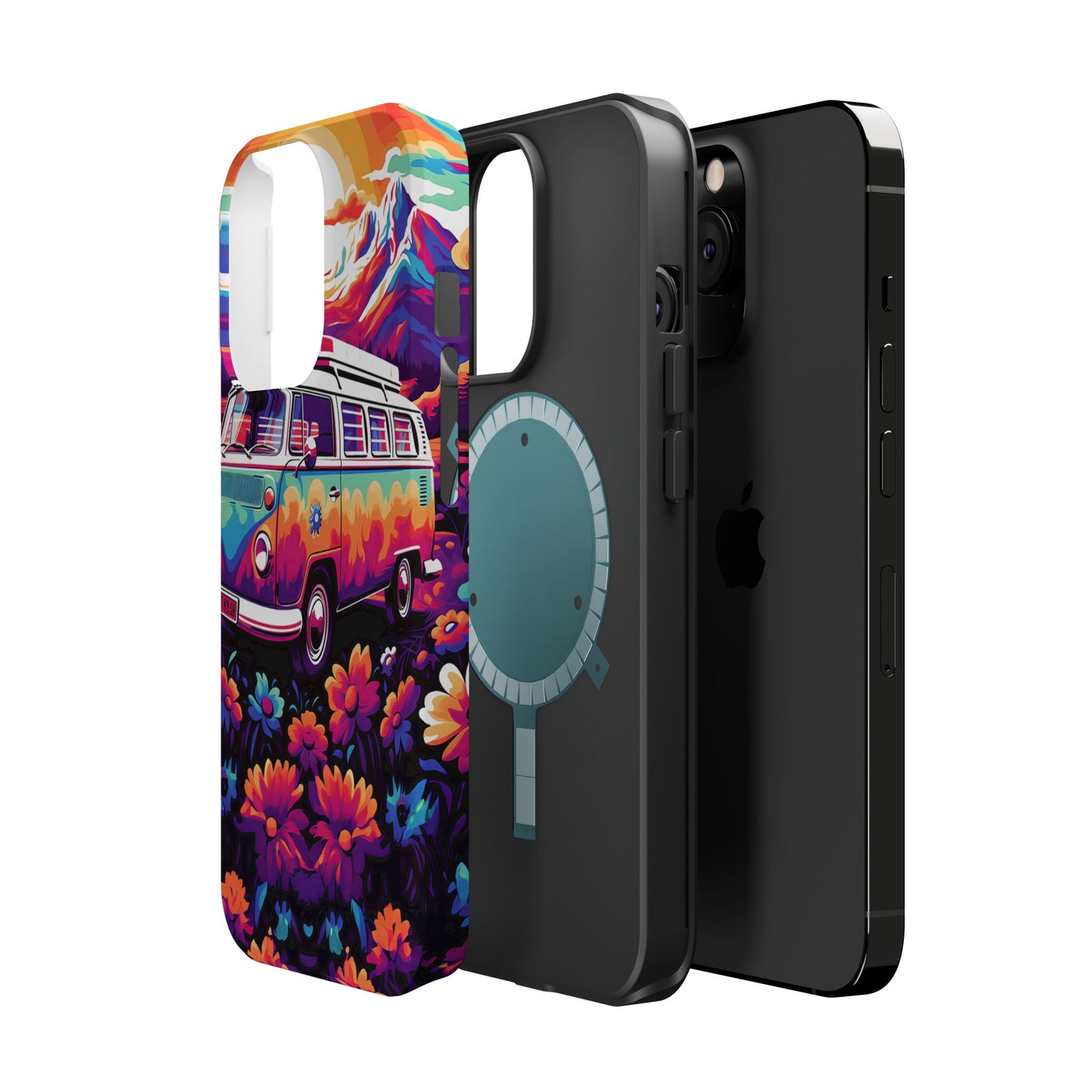 Groovy Floral Sunset Van – MagSafe iPhone Series Case