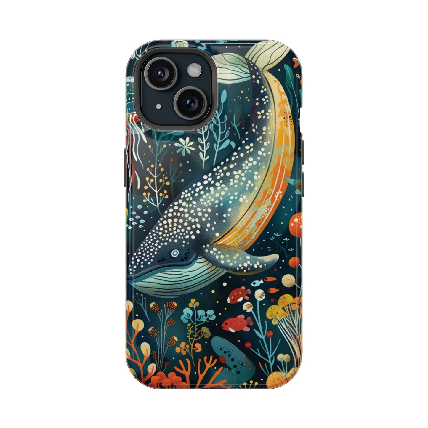 Oceanic Elegance Whale iPhone Case