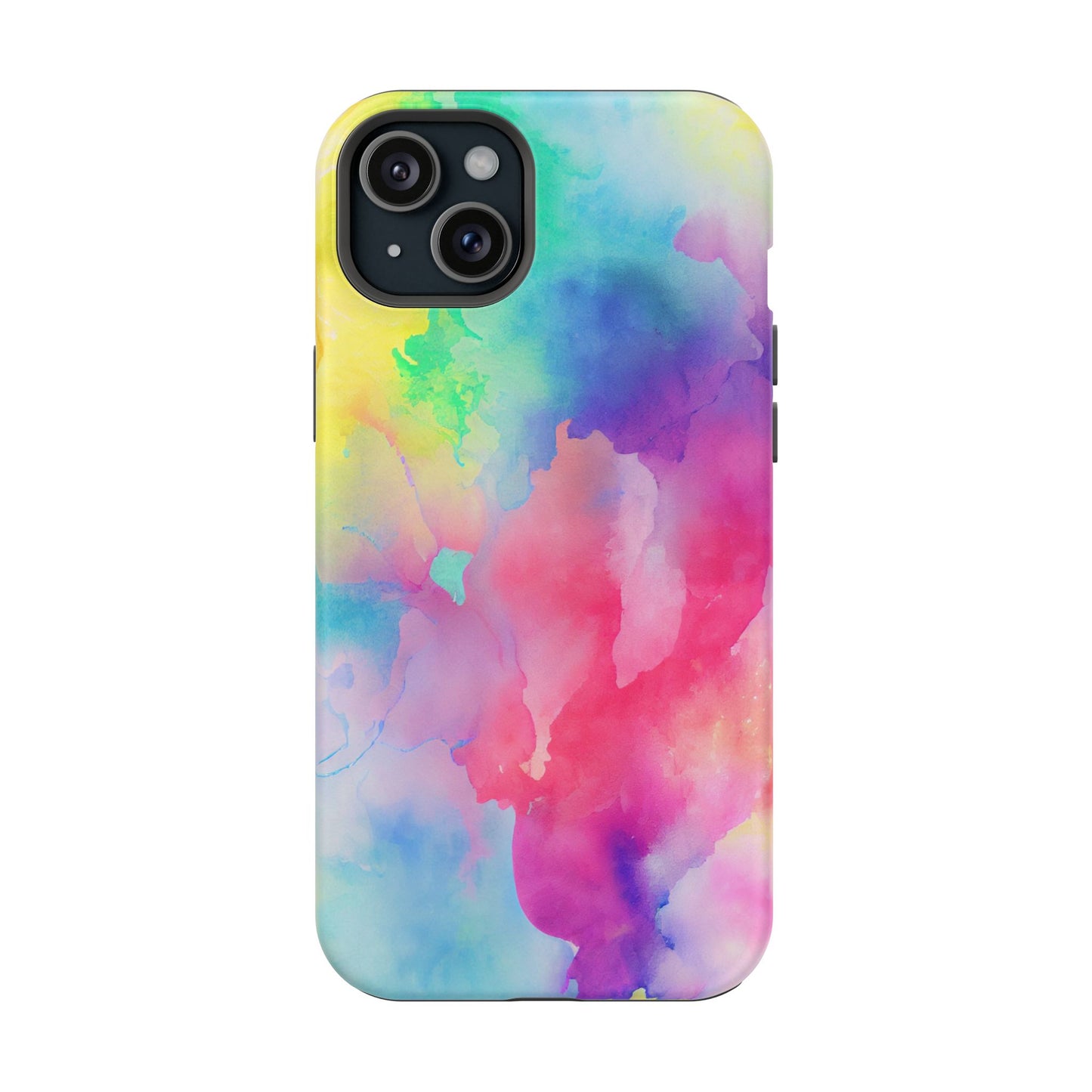 Pastel Watercolor Dream MagSafe iPhone Case – Slim Profile, Glossy Finish