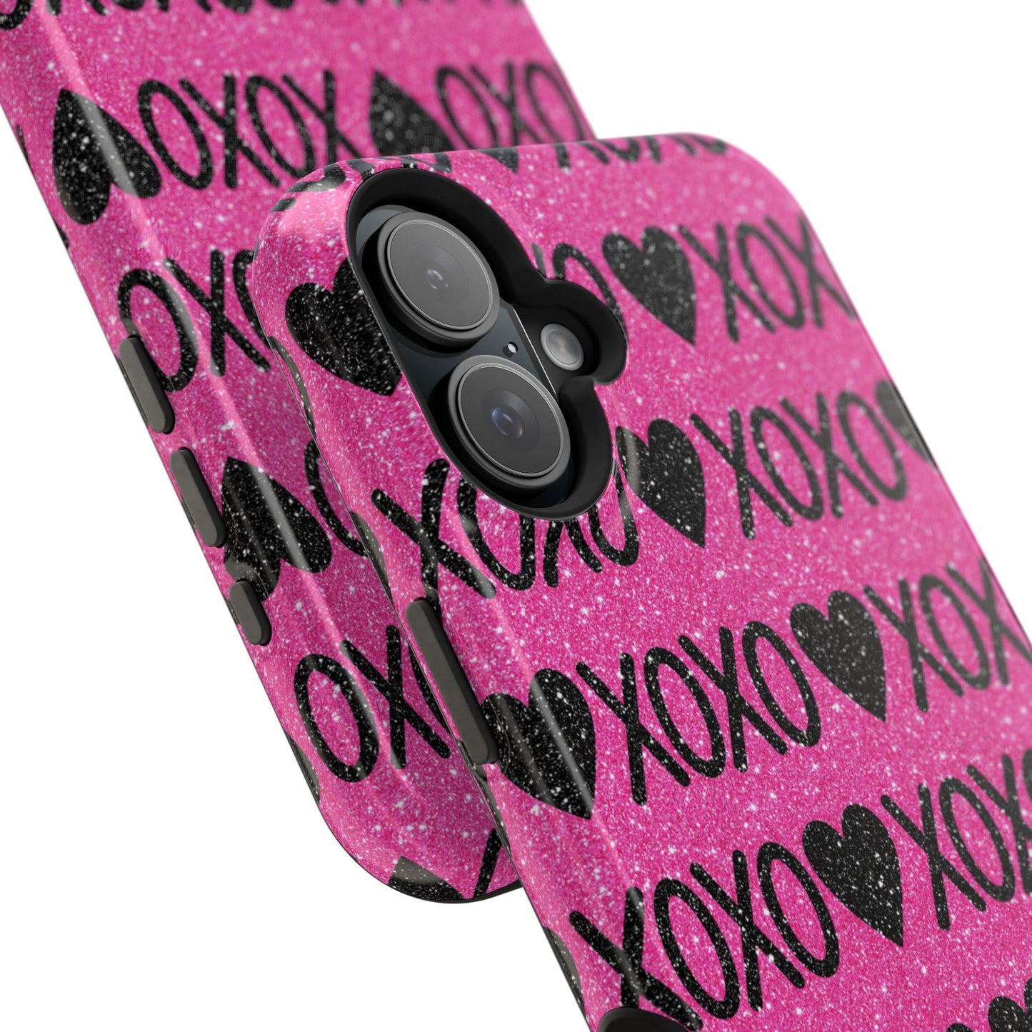 XOXO Glitter Hearts MagSafe Case