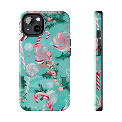 Candy Cane & Peppermint Holiday Delight – iPhone Series Case