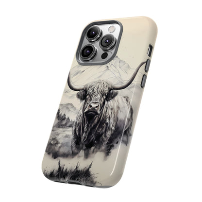 Highland Cow Western iPhone Case