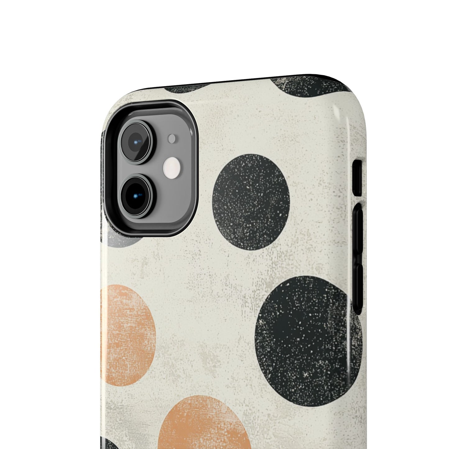 Vintage Polka Dot iPhone Case - Retro Abstract Protective Cover