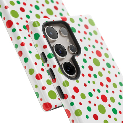 Red & Green Christmas Polka Dots – Samsung Galaxy Case