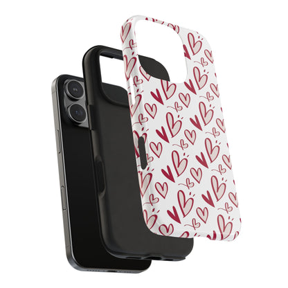 Love Scribbles iPhone Case