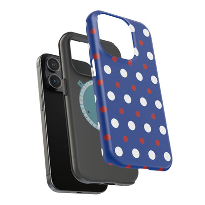 Patriotic Polka Dots – MagSafe iPhone Case