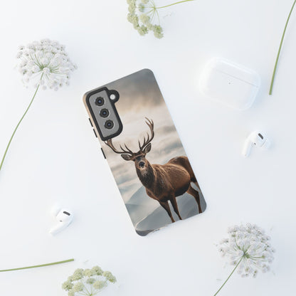 Alpine Majesty: Stag in Snow – Samsung Galaxy Case