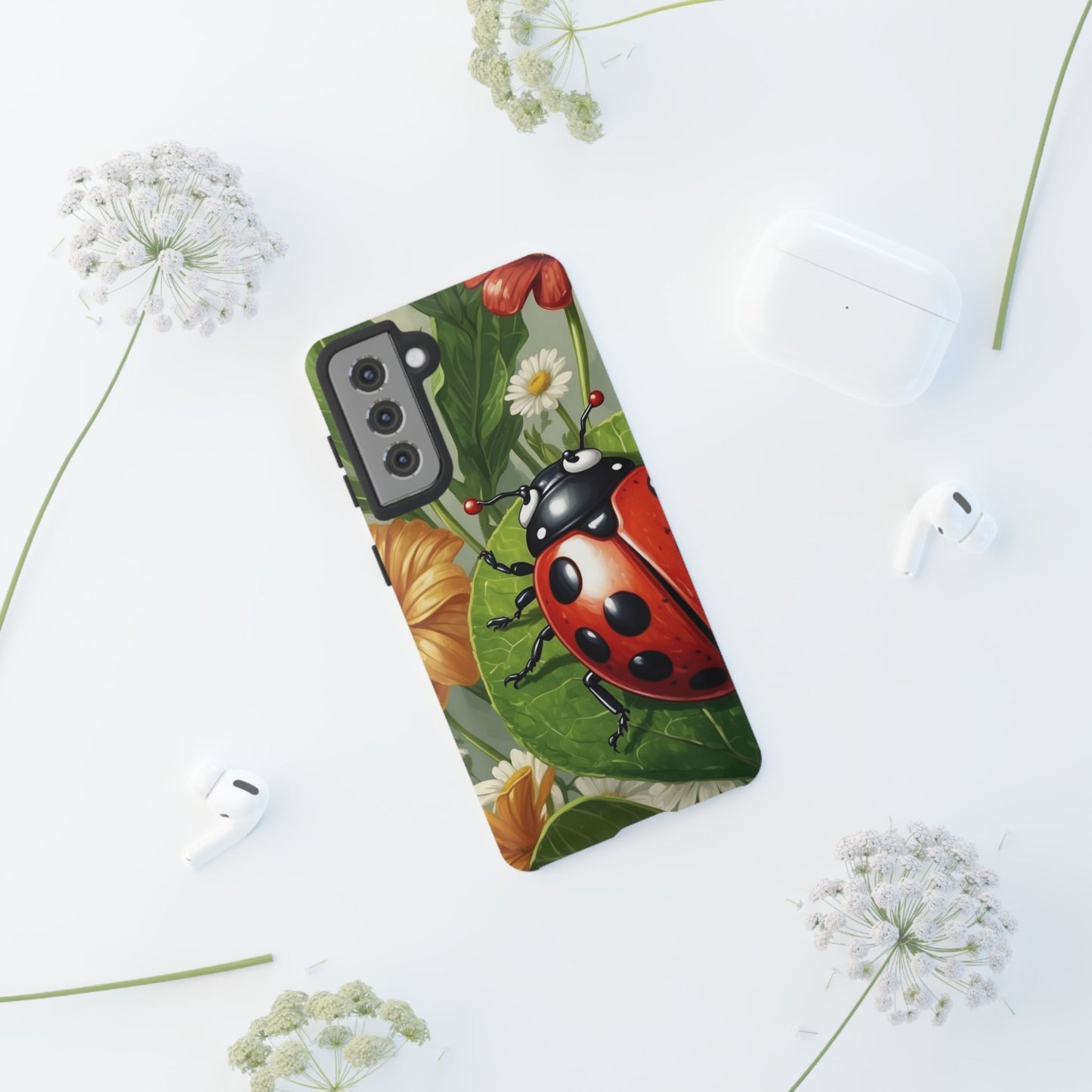 Ladybug Garden Samsung Galaxy Case – Nature-Inspired Design