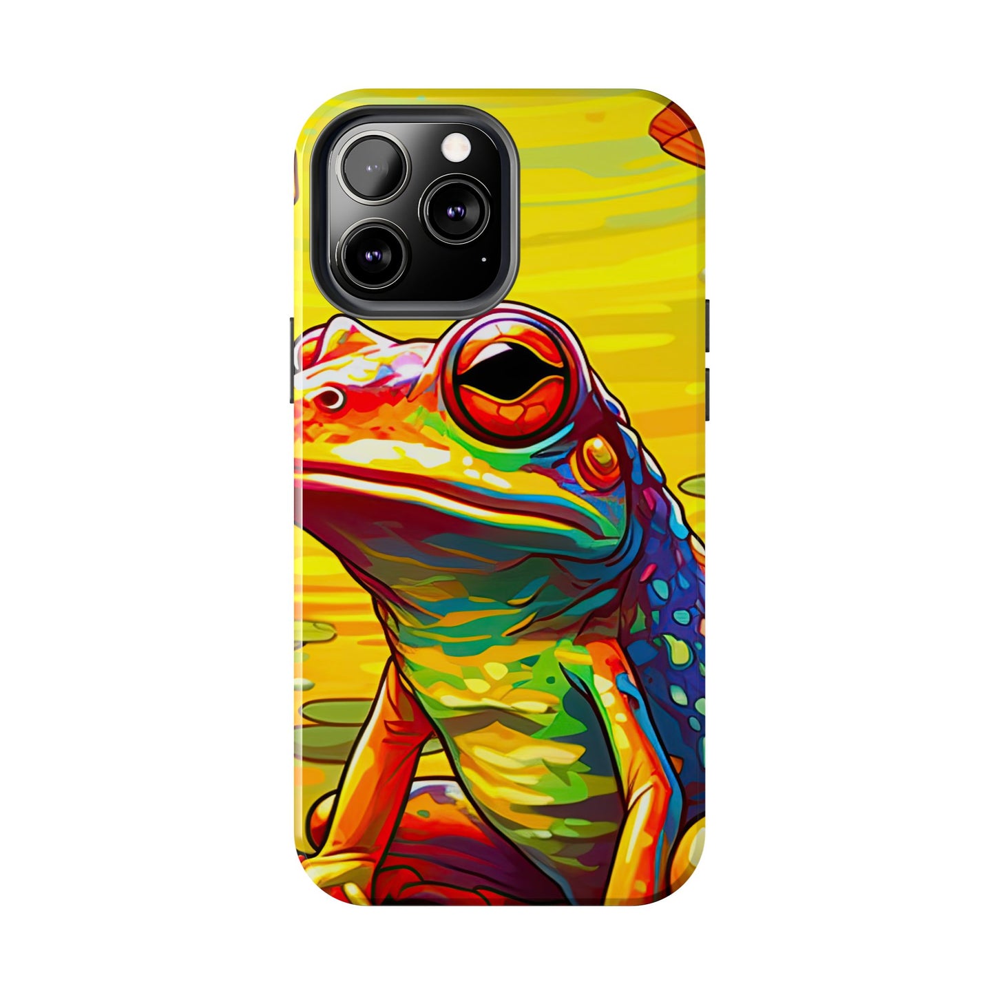 Vibrant Rainbow Frog Design – iPhone Series Case