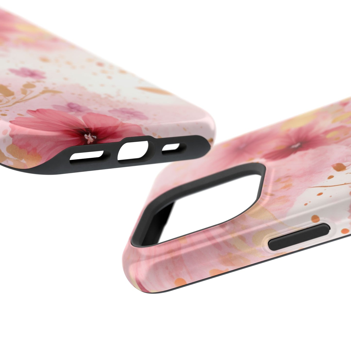 Blush Pink Floral Butterfly - MagSafe iPhone Case