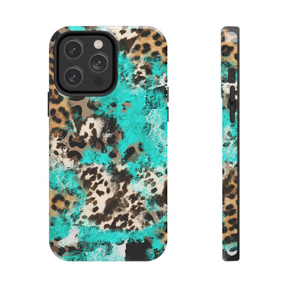 Aqua Splash Leopard - iPhone Series Case