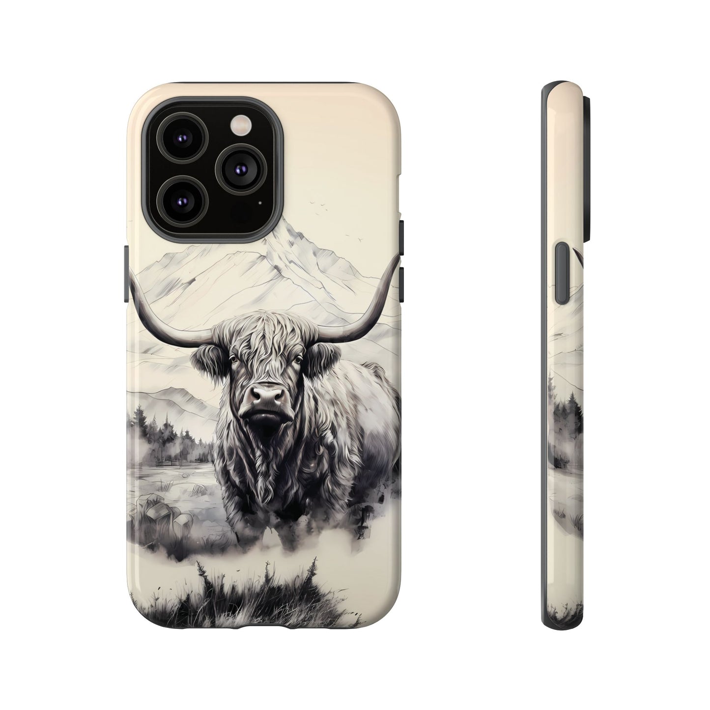 Highland Cow Western iPhone Case