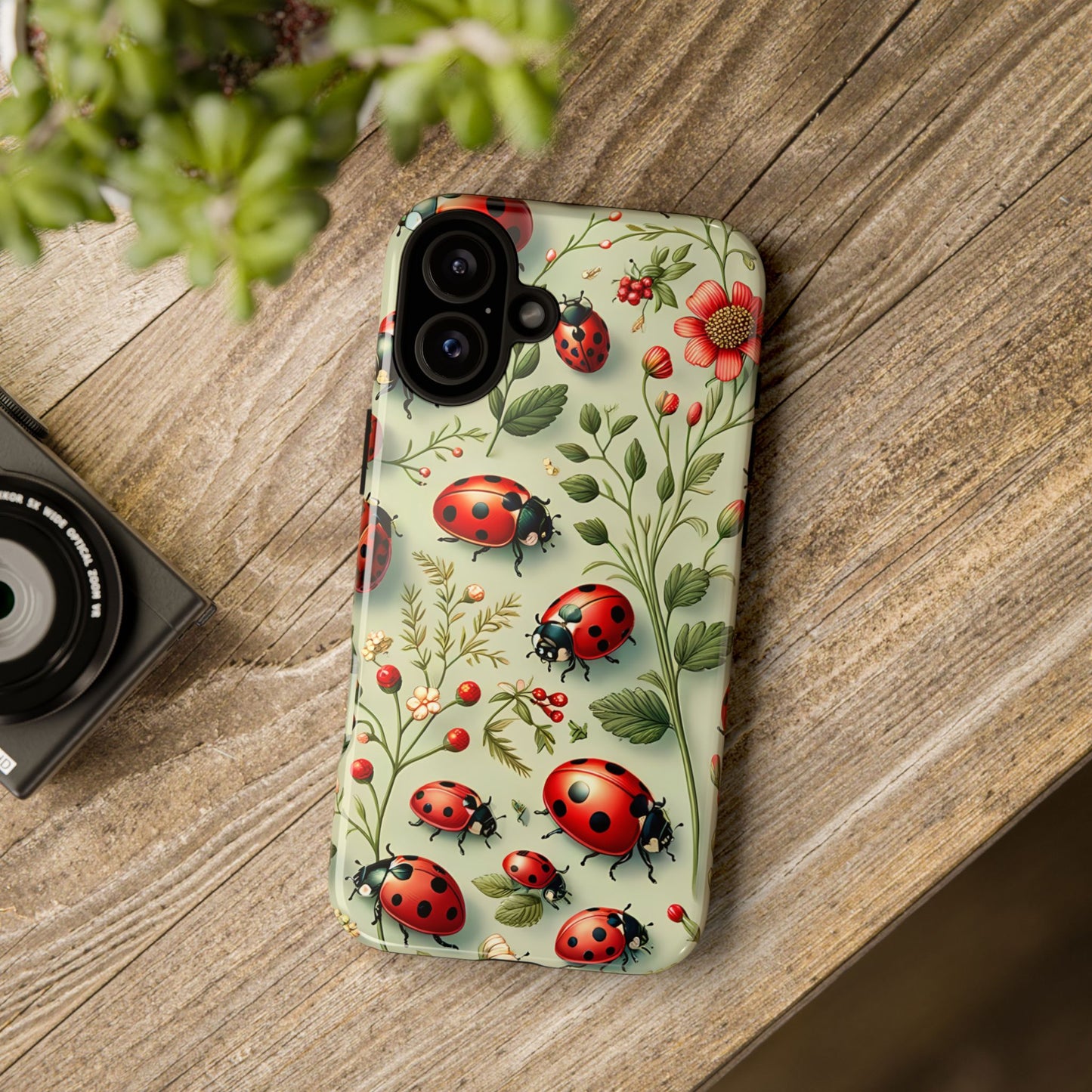 Ladybug Phone Case - Tough Dual Layer Protection - Perfect Gift For The Ladybug Lover In Your Life