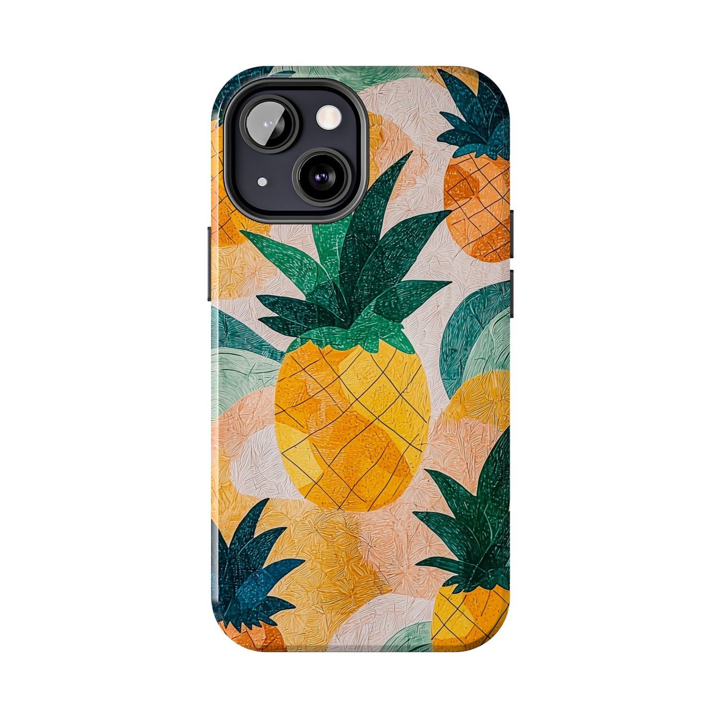 Tropical Pineapple iPhone Case – Vibrant Fruit Design, Tough Dual - Layer Protection - BOGO Cases