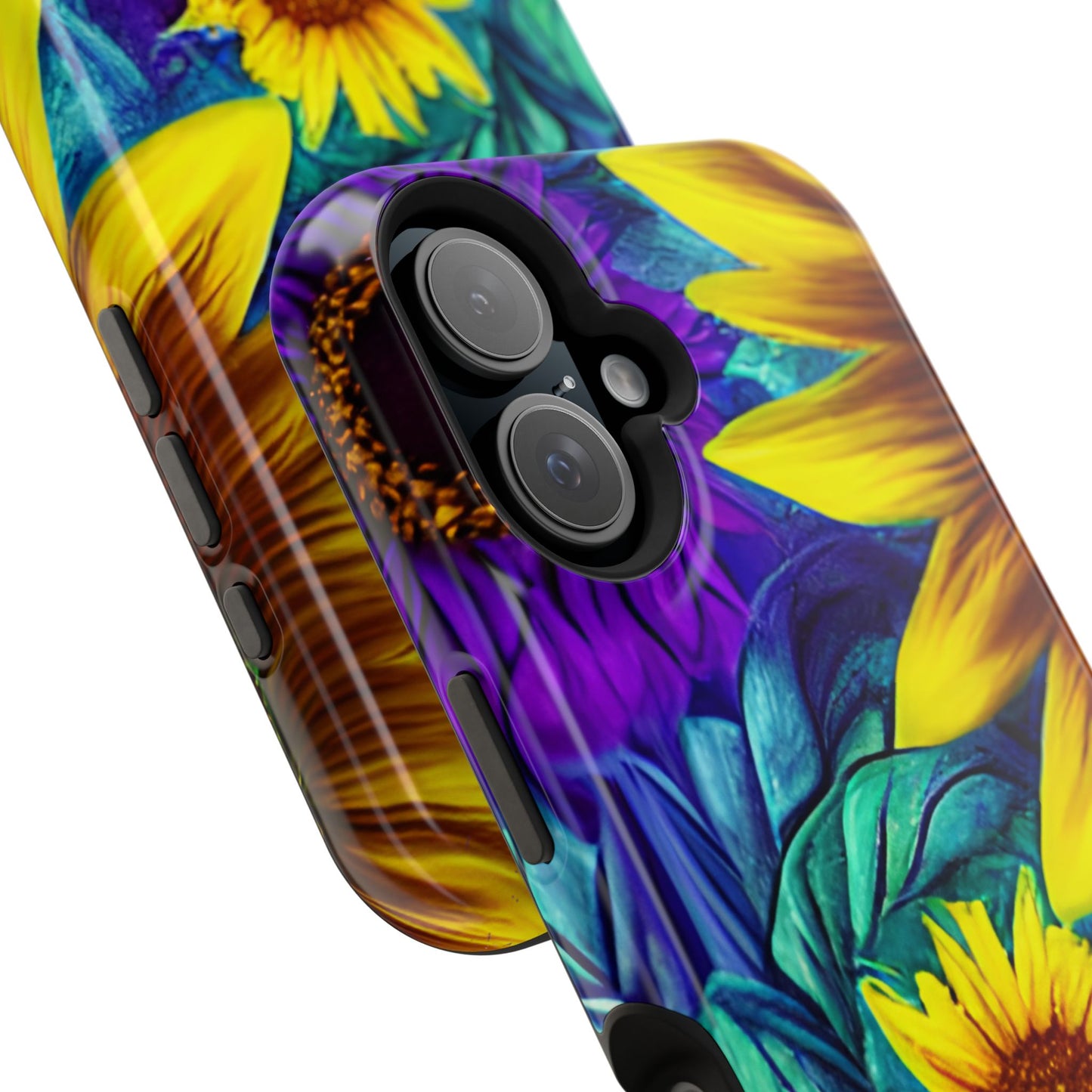 Purple & Gold Sunflower Dream - MagSafe iPhone Series Case