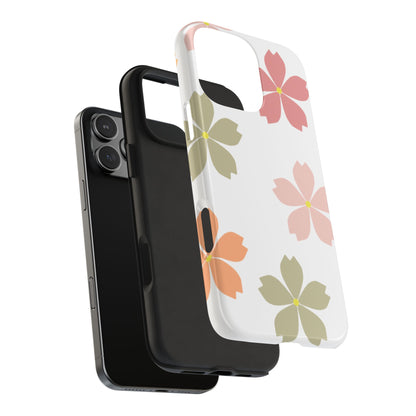 Pastel Sakura Blossom Tough iPhone Case – Durable Design with Soft Matte Finish