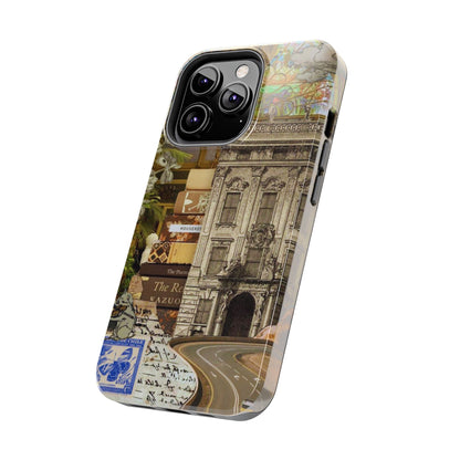 Whimsical Road Trip Collage iPhone Case – Dual - Layer Protection with Vintage Art and Adventure Design - BOGO Cases