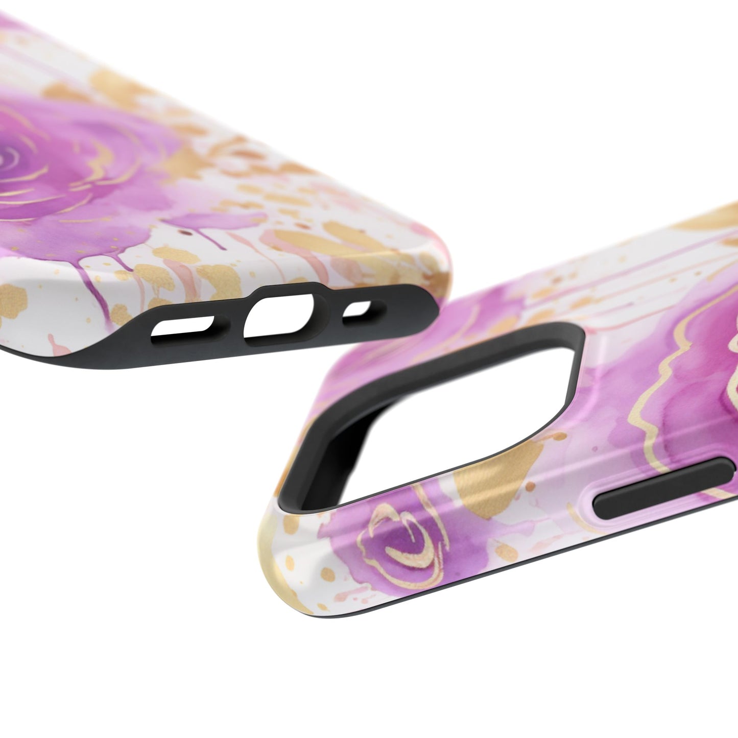 Radiant Purple & Gold Floral - MagSafe iPhone Series Case