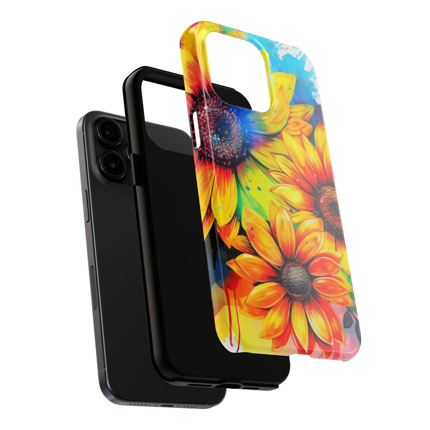 Vibrant Sunflower Splash - iPhone Series Case