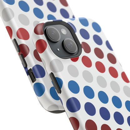 Patriotic Polka Dots - MagSafe iPhone Case