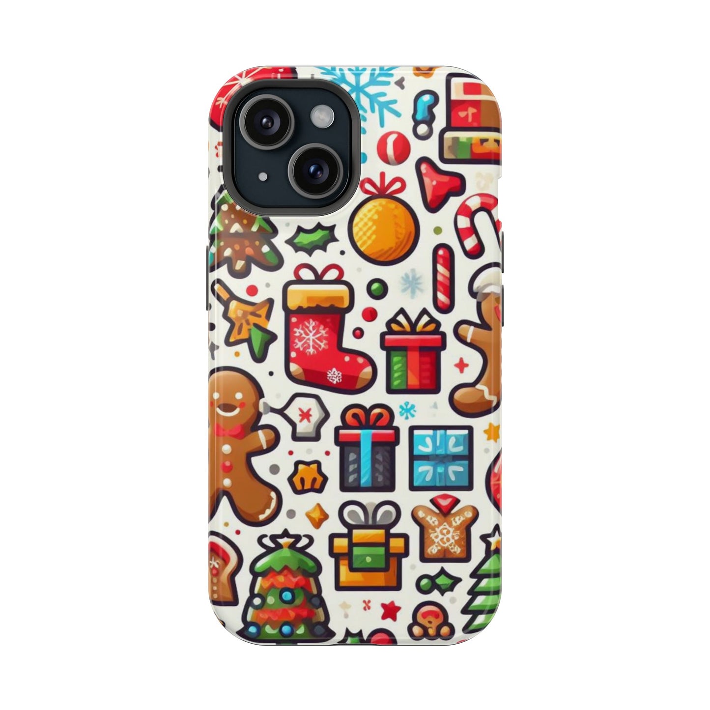 Festive Christmas Icons Pattern – MagSafe iPhone Series Case