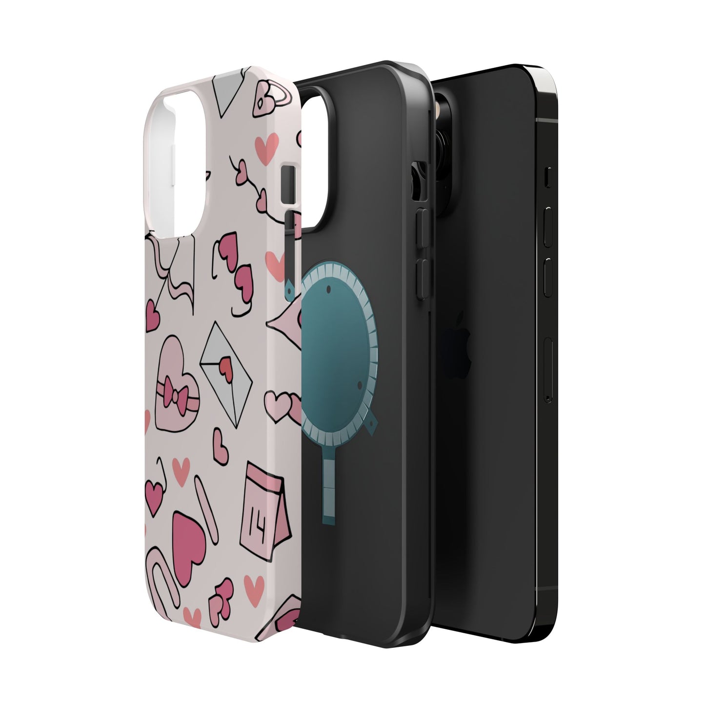 Valentine's Day Scribbles MagSafe iPhone Case