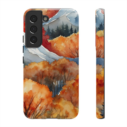 Autumn Mountain Forest Watercolor - Samsung Galaxy Case