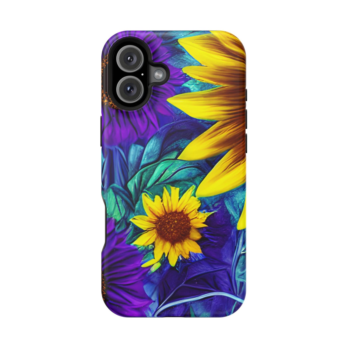 Purple & Gold Sunflower Dream - MagSafe iPhone Series Case