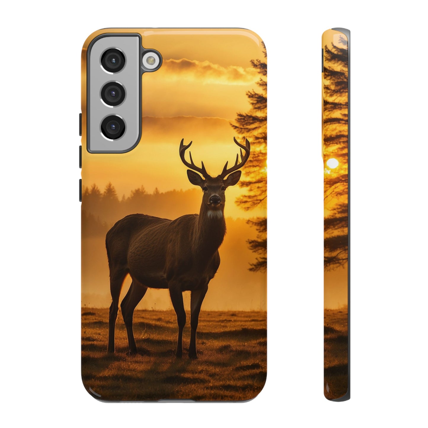 Sunset Majesty: Regal Stag – Samsung Galaxy Case