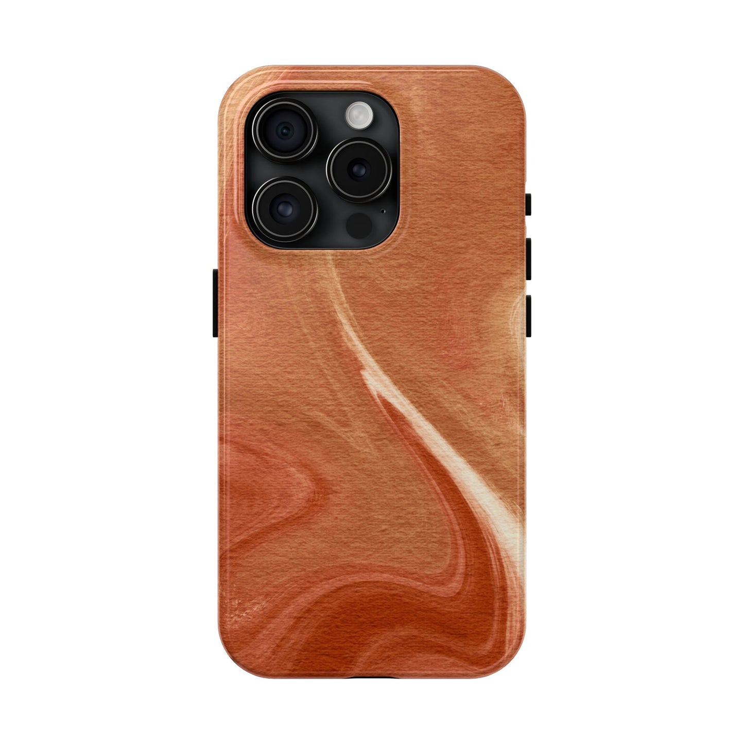 Earthy Terracotta Swirl MagSafe iPhone Case – Elegant Design with Magnetic Precision