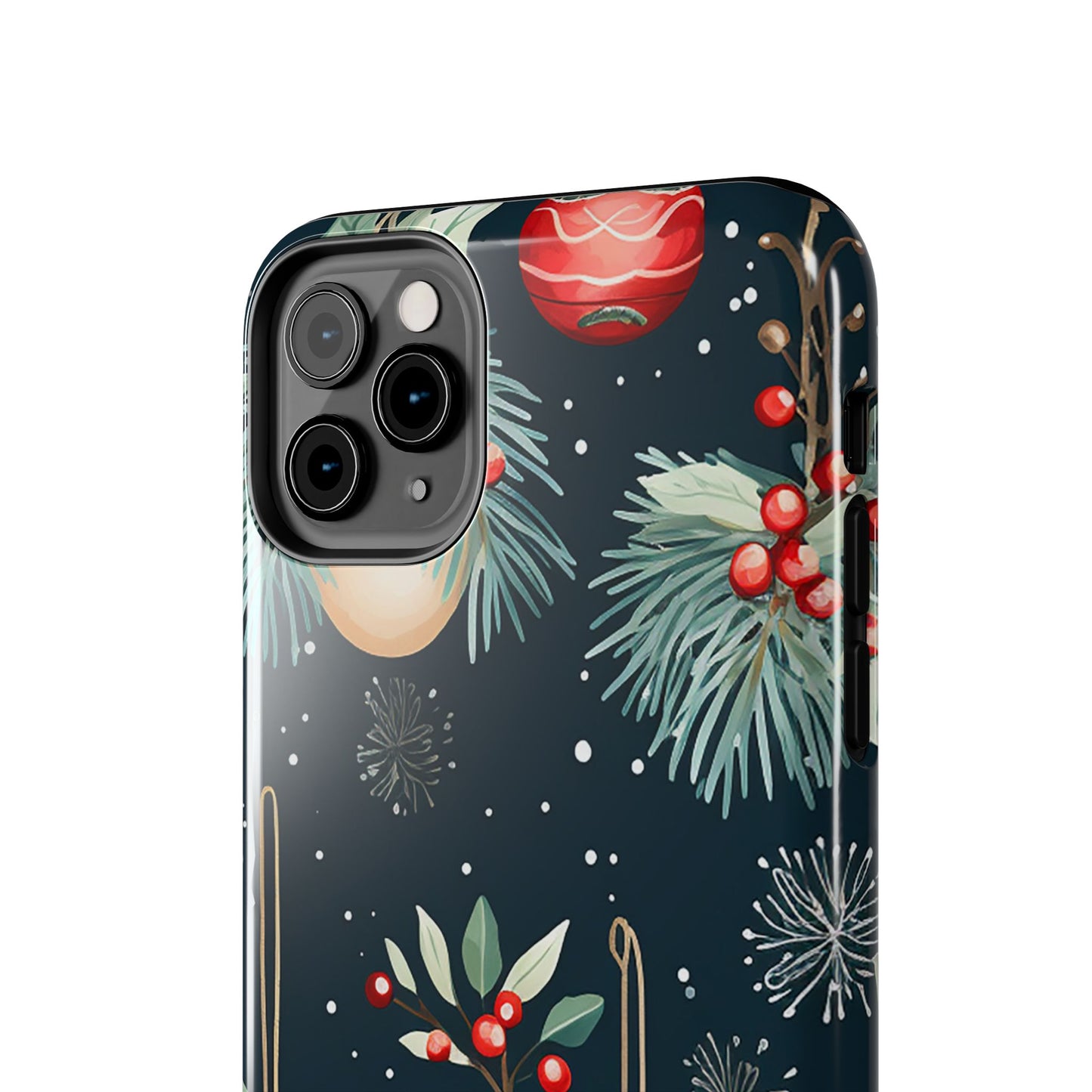 Elegant Christmas Ornaments and Pine - iPhone Series Case