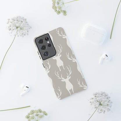 Minimalist Deer Silhouette Pattern – Samsung Galaxy Series Case