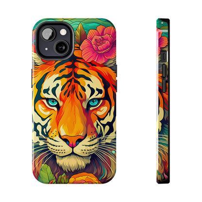 Fierce Rainbow Tiger Art - iPhone Series Case