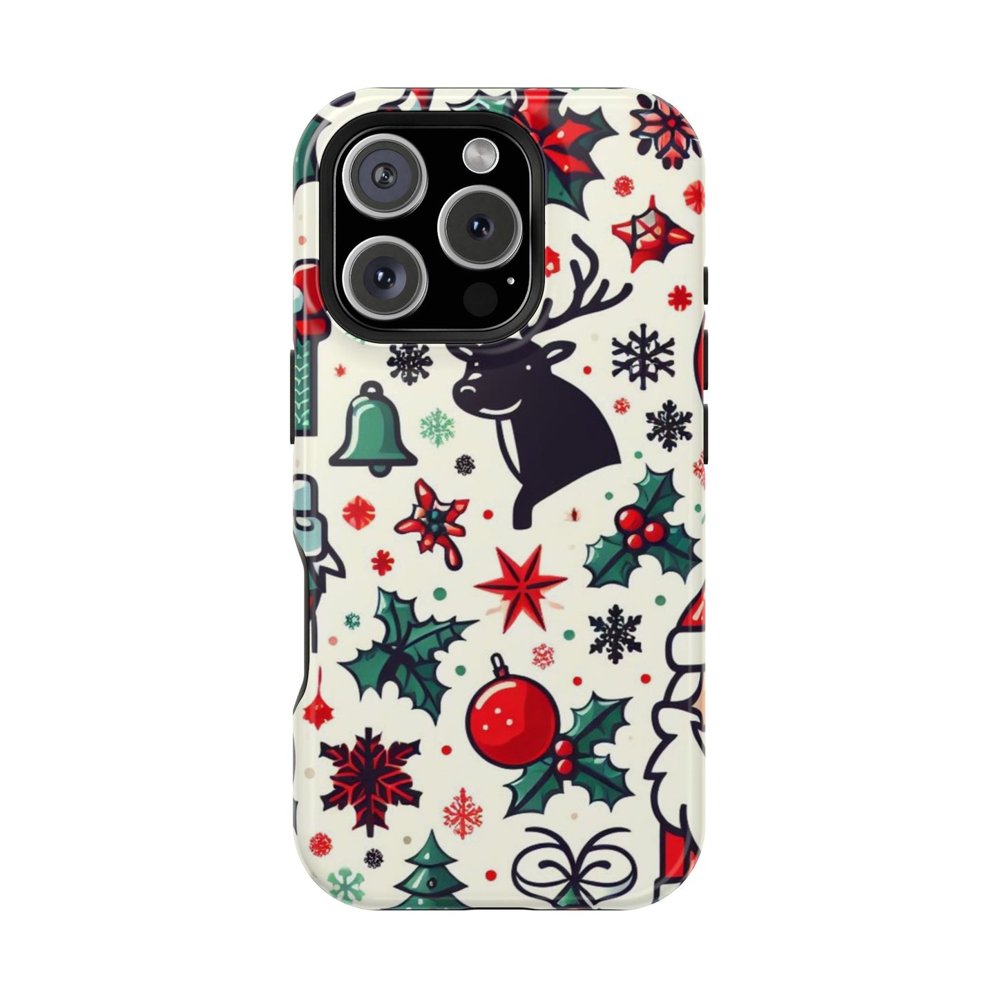 Cartoon Christmas Cheer – MagSafe iPhone Case