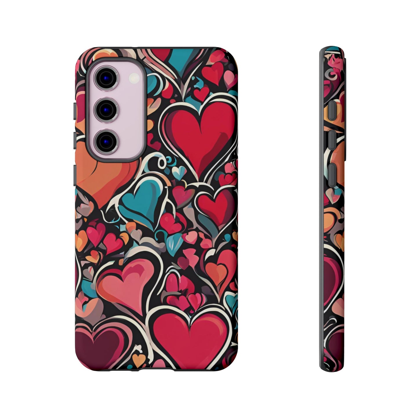 Vibrant Multicolor Heart Art – Samsung Galaxy Case