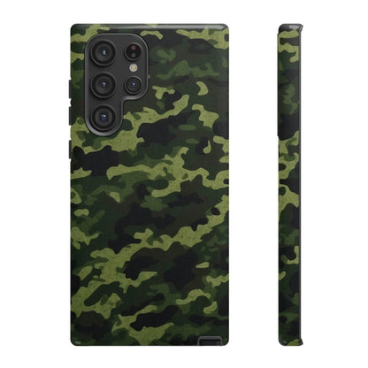 Dark Green Camouflage – Samsung Galaxy Case, Durable and Stylish